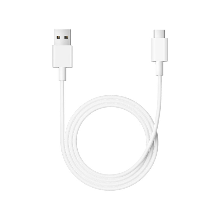 Câble Xiaomi USB-A vers USB-C 3A officiel, enroulé, avec ses deux connecteurs