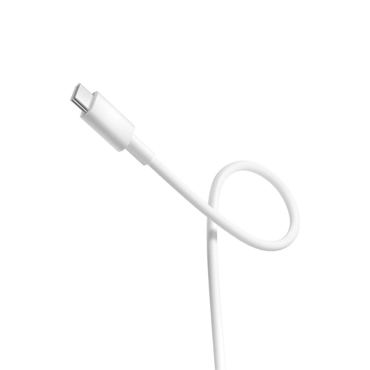 Gros plan sur le connecteur USB-C du câble Xiaomi 3A