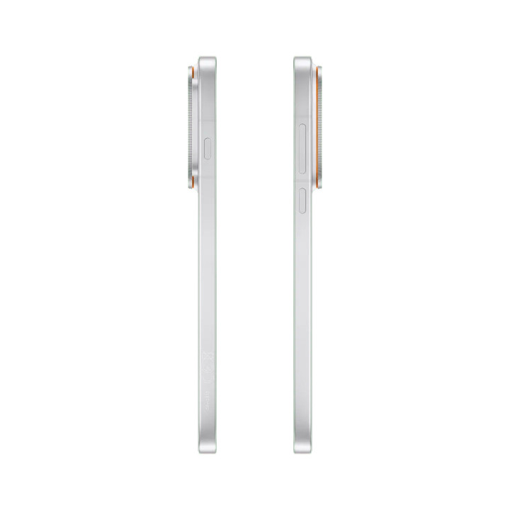 Oppo Find X10 Pro Max blanc de profil, 8,4 mm d'épaisseur et boutons latéraux