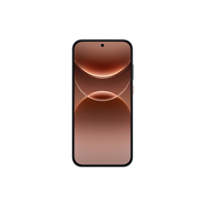 Oppo A7 Pro Max 5G noir vu de face, écran AMOLED 120 Hz aux bordures de 1,65 mm