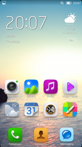 TCL Idol X+ menu