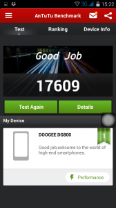 Doogee DG800 Antutu