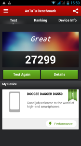 Doogee DG550 Antutu
