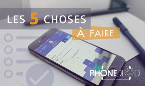 5 choses à faire