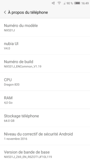 Nubia Z11