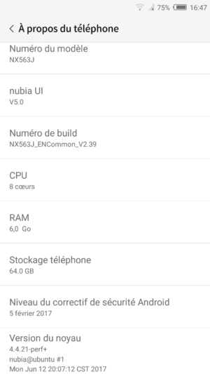 Nubia Z17