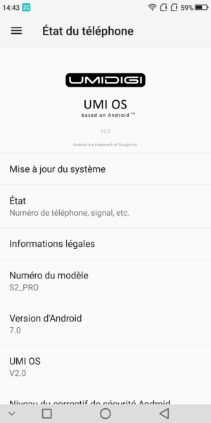 telephone smartphone android umidigi s2 pro