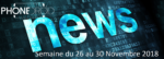 Les NewsDroid de la semaine du 26 au 30 Novembre 2018
