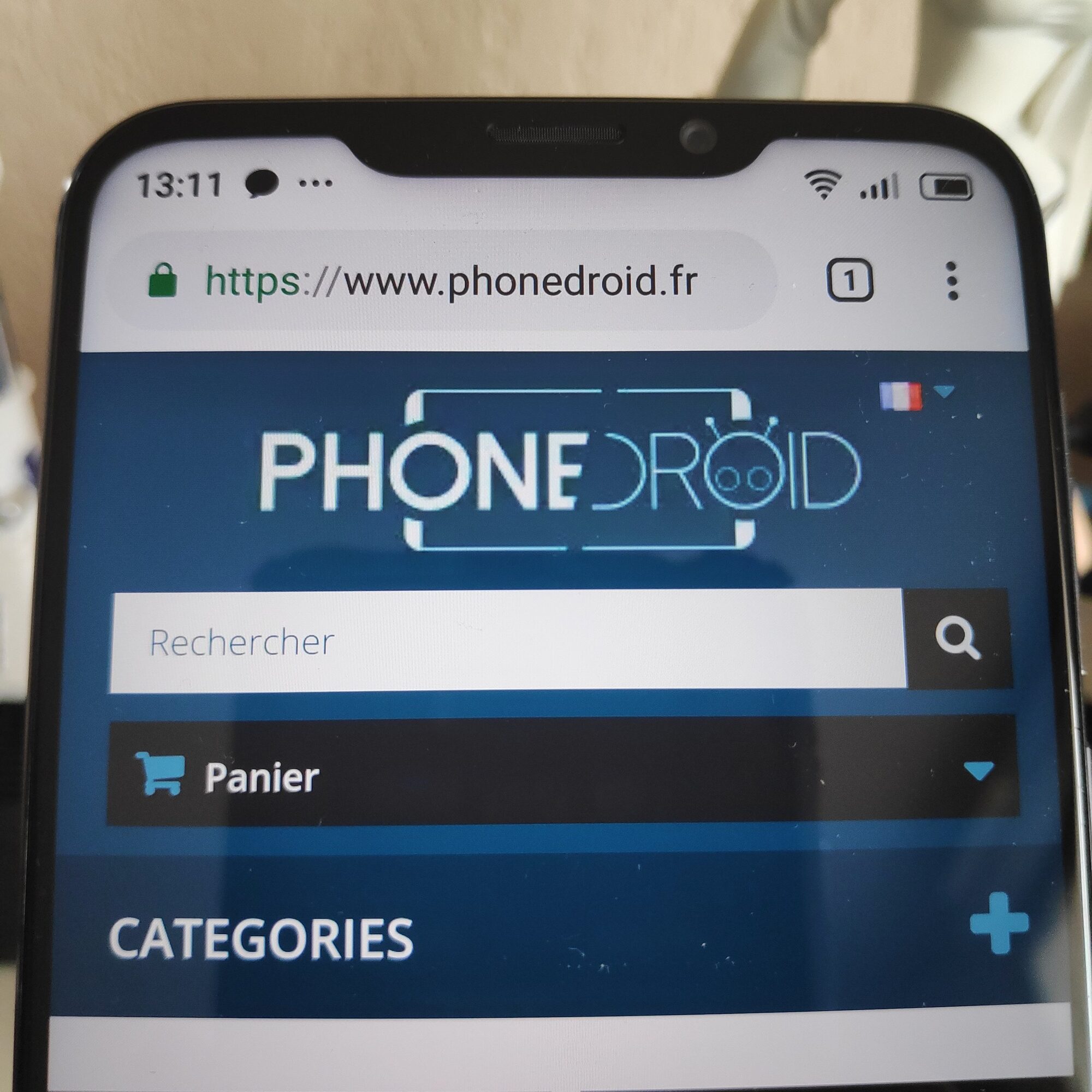 Le notch du Meizu X8