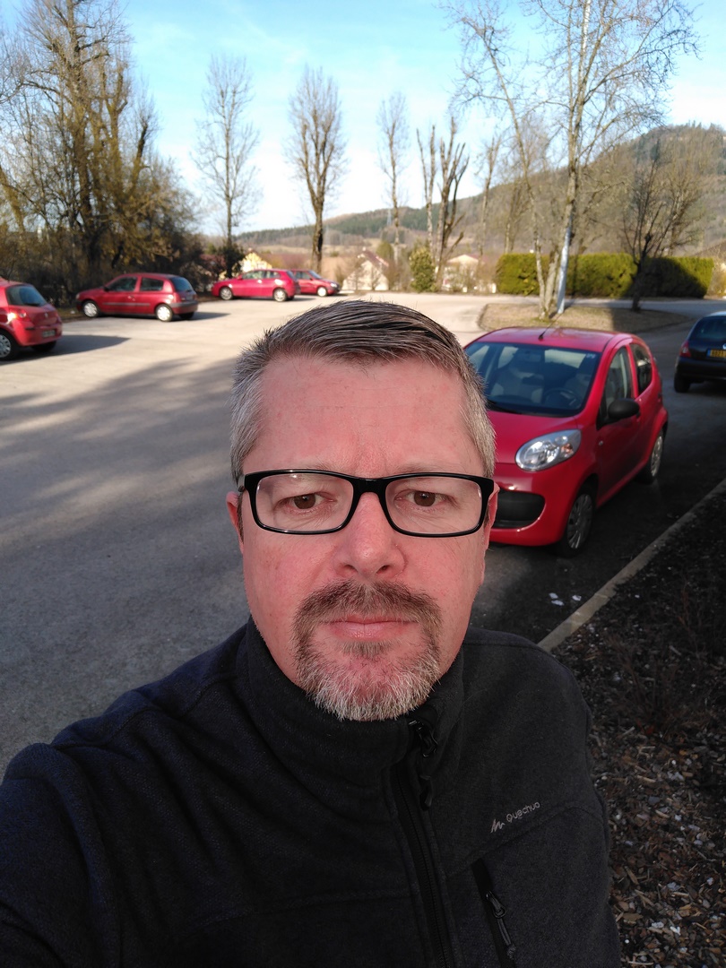 Selfie en extérieur