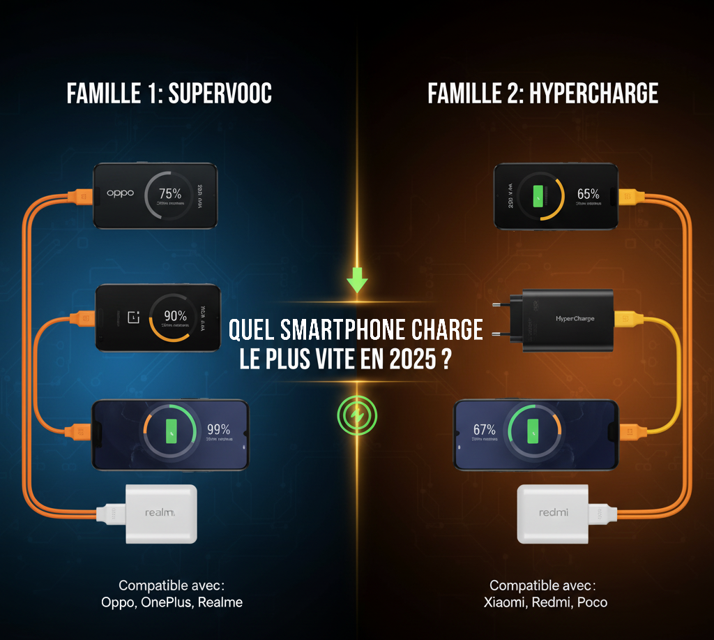 Guide d’Achat : Quel smartphone a la meilleure charge rapide en 2025 ?